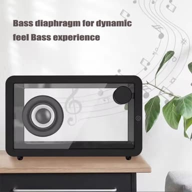 M8 Läpinäkyvä Bluetooth-kaiutin RGB-valolla HiFi-ääni Bass Subwoofer