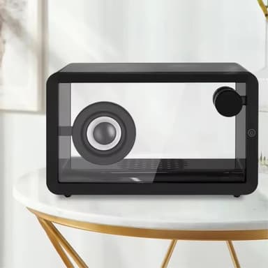 M8 Läpinäkyvä Bluetooth-kaiutin RGB-valolla HiFi-ääni Bass Subwoofer