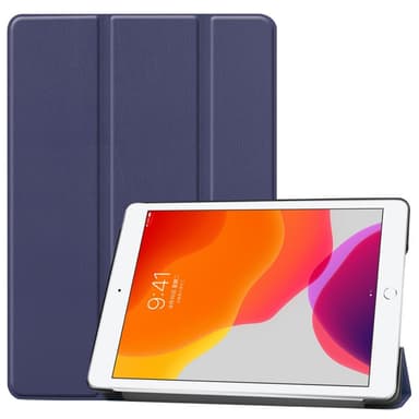 Apple iPad 10.2 2021/2020/2019 Kolminkertainen jalustakotelo - Tummansininen