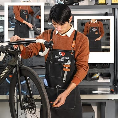 WEST BIKING Esiliina Canvas-esiliina puutyöläisten mekaanikoille