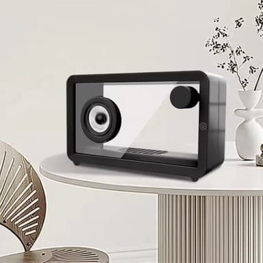 M8 Läpinäkyvä Bluetooth-kaiutin RGB-valolla HiFi-ääni Bass Subwoofer