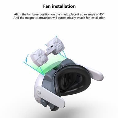 Meta Quest 3 FIIT VR X3 Air Circulation Fan Face Pehmuste