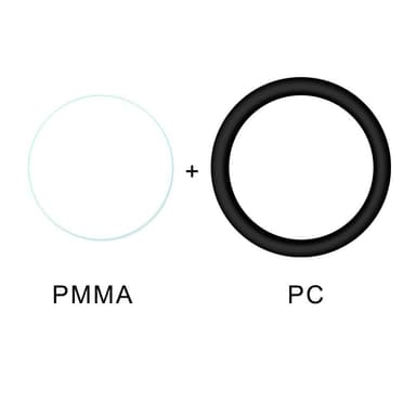 Huawei Watch GT2 42mm HAT PRINCE 3D PC Edge + PMMA karkaistu lasi