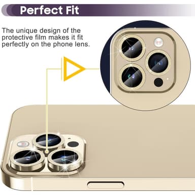 iPhone 15 Pro / 15 Pro Max Ring Circle Lens -elokuvasetti Glitter