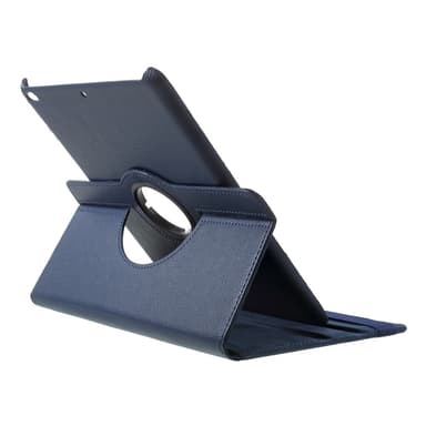 360 asteen pyörivä kotelo iPad 9.7 (2018)/9.7 (2017) /Air 2/Air - tummansininen