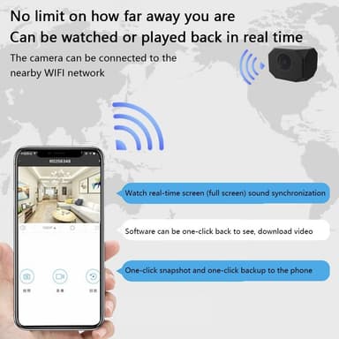 Kodin turvavalvonta, reaaliaikainen mini-WiFi-kamera