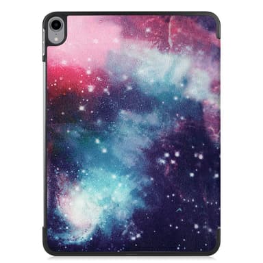 Kolminkertainen jalustallinen nahkainen älykotelo 11 tuuman iPad Prolle (2018) - Galaxy Pattern