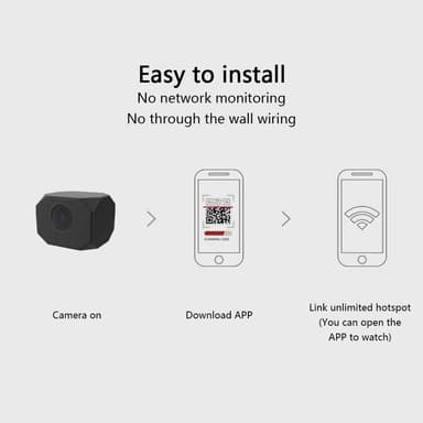 Kodin turvavalvonta, reaaliaikainen mini-WiFi-kamera