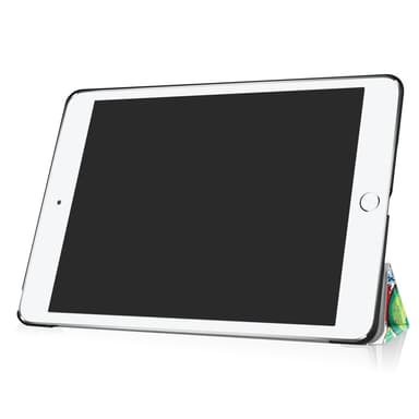 iPad 9.7"" (2017/2018) Slim fit kolmitaitettava kotelo - Värillinen Puu