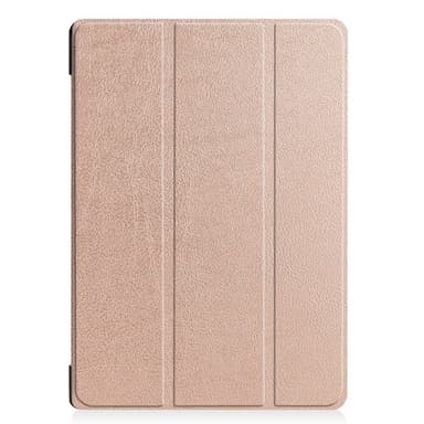 Kolminkertainen jalustan kansi Lenovo Tab E10 - Ruusukulta