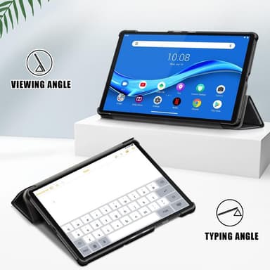 Kolminkertainen telinekotelo Lenovo Tab M10 FHD Plus - musta