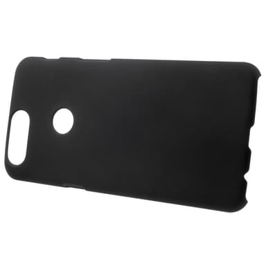 Kumipäällysteinen kova PC-matkapuhelinkotelo OnePlus 5T: lle - musta
