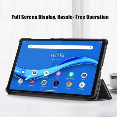 Kolminkertainen telinekotelo Lenovo Tab M10 FHD Plus - musta