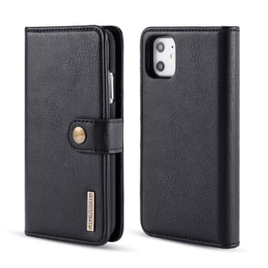 DG.MING iPhone 11 tyylikäs lompakkokotelo - musta