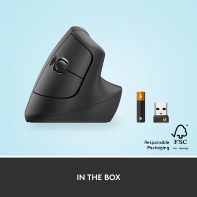 Logitech Lift Vertical langaton hiiri (grafiitti)