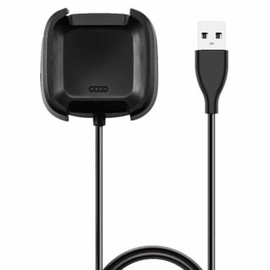 1.0M USB-latauskaapelin telakka Fitbit Versa 2: lle - musta