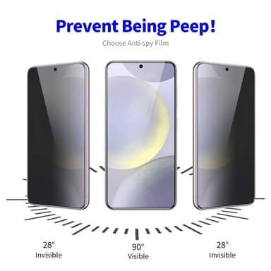 ENKAY Samsung Galaxy S24 -malliin Anti-Spy -suojakalvo