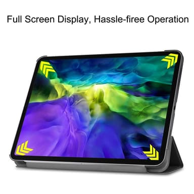 PU-nahkainen kolminkertainen teline älykotelo iPad Pro 11"" - musta