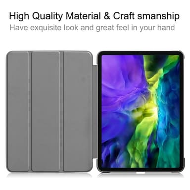 PU-nahkainen kolminkertainen teline älykotelo iPad Pro 11"" - musta