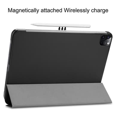 PU-nahkainen kolminkertainen teline älykotelo iPad Pro 11"" - musta