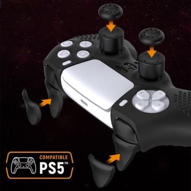 Playstation 5/PS5 -ohjaimen suojakotelo+keinukorkin kannen liipaisinavainsarja