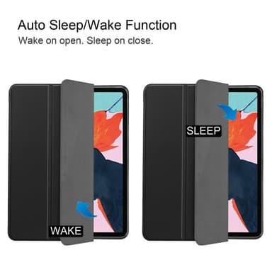 Apple iPad Air (2020) (2022) Kolminkertainen jalusta tablettikotelo - musta