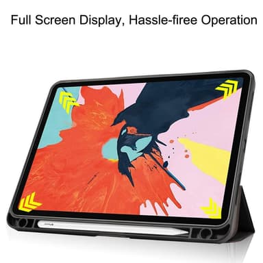 Apple iPad Air (2020) (2022) Kolminkertainen jalusta tablettikotelo - musta