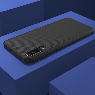 Jazz Twill Texture TPU kansi Samsung Galaxy A50 - Musta