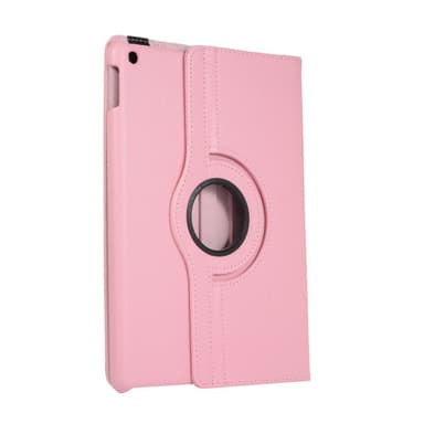 Apple iPad 10.2 2021/2020/2019 Litchi Texture -teline - Vaaleanpunainen