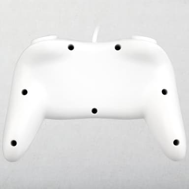 Peliohjain on yhteensopiva Nintendo Wii, Wii U Controller 1,1 metrin kaapelin kanssa - valkoinen