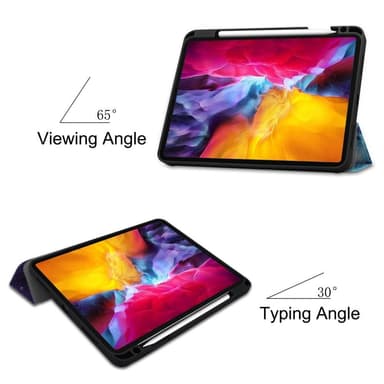 iPad Pro 11 2021 kolminkertainen jalustan tablettikotelon kansi - Avaruus