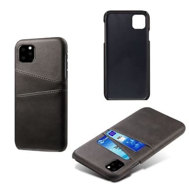 iPhone 11 kaksinkertaiset korttipaikat PU-nahkapäällysteinen PC-kotelo