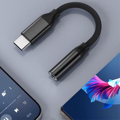 esim. iPhone 15 USB-C uros 3,5 mm naaras AUX-kuulokeadapteri