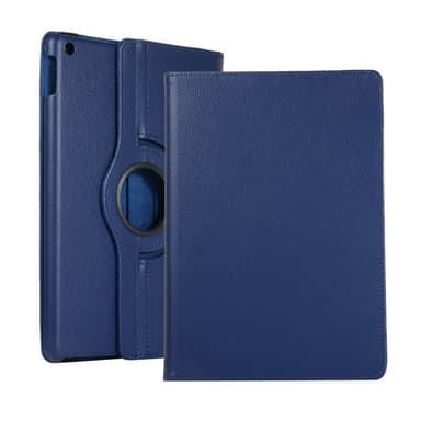 Apple iPad 10.2 2021/2020/2019 Litchi tekstuurikuori - Tummansininen
