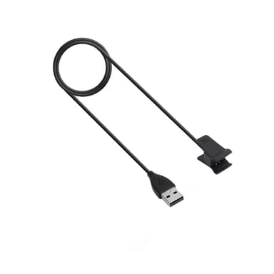 30cm korvaava USB-latauskaapeli Fitbit Alta - musta