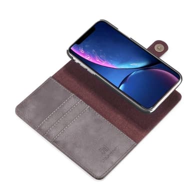 DG.MING iPhone 11 Tyylikäs Lompakkokotelo - Kahvi