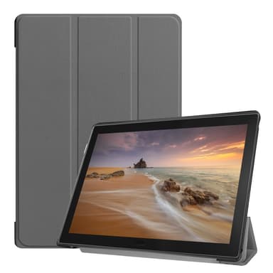 Kolminkertainen jalustan kansi Lenovo Tab E10 - harmaa