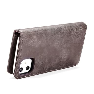 DG.MING iPhone 11 Tyylikäs Lompakkokotelo - Kahvi