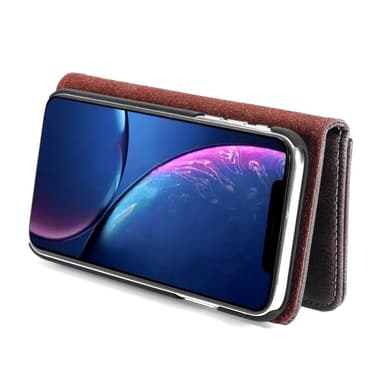 DG.MING iPhone 11 Tyylikäs Lompakkokotelo - Kahvi