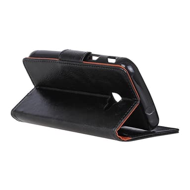 Nappa Texture Lompakkokotelo Samsung Galaxy Xcover 4s/4 - Musta