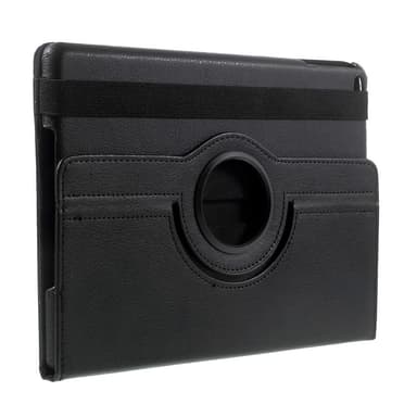 360 asteen pyörivä kotelo iPad 9.7 (2018)/9.7 (2017) /Air 2/Air - musta