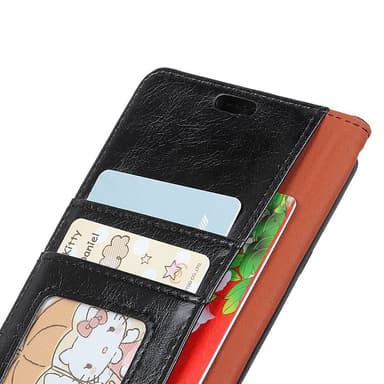 Nappa Texture Lompakkokotelo Samsung Galaxy Xcover 4s/4 - Musta