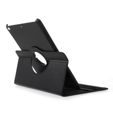 360 asteen pyörivä kotelo iPad 9.7 (2018)/9.7 (2017) /Air 2/Air - musta