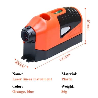 Point Line Cross Laser Spirit Level -monitoimilasertaso