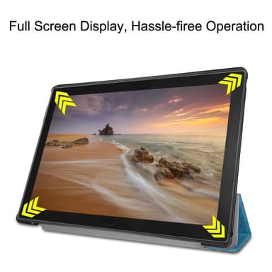 Kuviotulostus Kolminkertainen jalustan kansi Lenovo Tab E10 - Puu kukilla