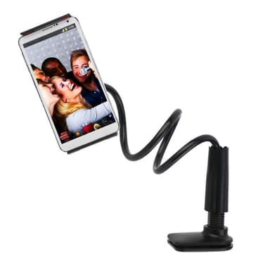 Universal Lazy Bracket iPad-matkapuhelimen tablet-tietokoneelle - musta