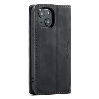 CASEME Retro lompakkokotelo iPhone 13 - musta