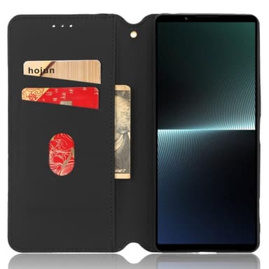 Rhombus Lompakkokotelo Sony Xperia 1 V - Musta