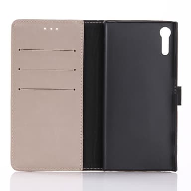 Retro lompakkoteline Sony Xperia XZ - Beige