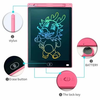 10 tuuman LCD-kirjoituslehtiö piirustusalusta Doodle-alusta